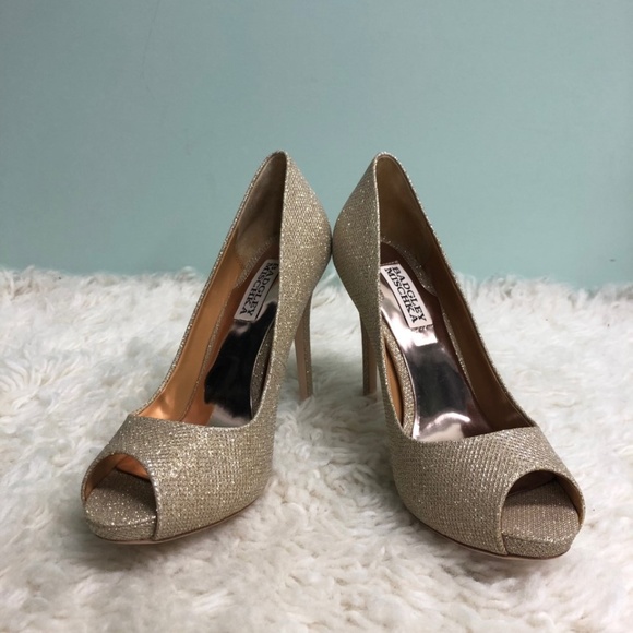 Badgley Mischka Shoes - Badgley Mischka | Women's Ponderosa High Heels | Gold | Size 7.5